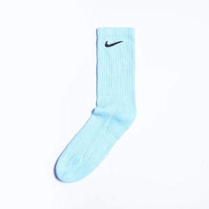 Custom Overdyed Socks - Electric Blue - Inked Grails