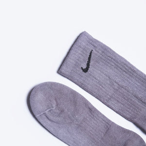 Custom Overdyed Socks - Gunsmoke Grey - Inked Grails