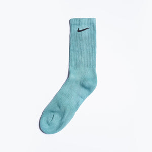 Custom Overdyed Socks - Spearmint Green - Inked Grails