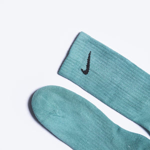 Custom Overdyed Socks - Spearmint Green - Inked Grails