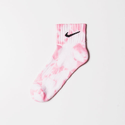 Custom Tie-dyed Ankle Socks - Candy Floss - Inked Grails