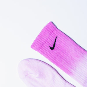 Ombre Dyed Socks - Candy Pink - Inked Grails