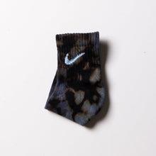 Load image into Gallery viewer, Custom Bleach-Dye Ankle Socks - Blue - Inked Grails