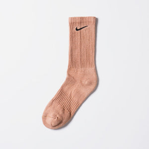 Custom Overdyed Socks - Caramel Shortbread - Inked Grails