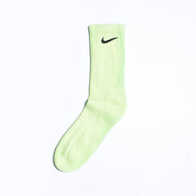 Load image into Gallery viewer, Custom Overdyed Socks - Neon Green - Inked Grails