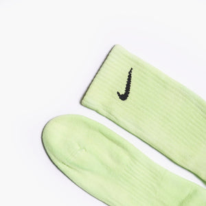 Custom Overdyed Socks - Neon Green - Inked Grails