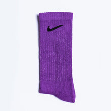 Load image into Gallery viewer, Custom Overdyed Socks - Purple Rain - Inked Grails