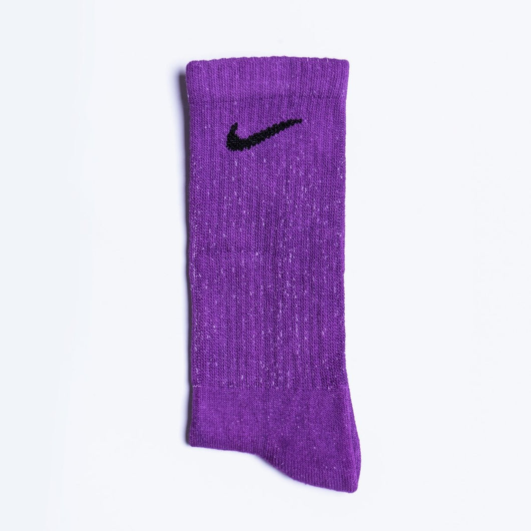 Custom Overdyed Socks - Purple Rain - Inked Grails