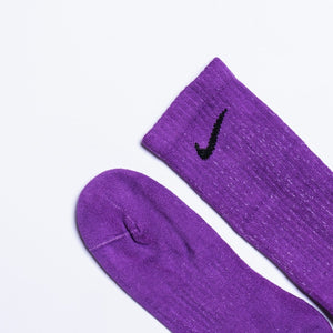 Custom Overdyed Socks - Purple Rain - Inked Grails