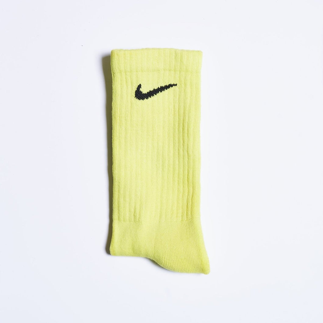Custom Overdyed Socks - Sherbert Lemon - Inked Grails