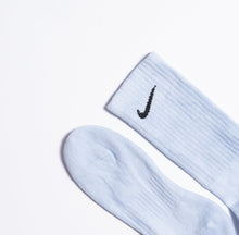 Load image into Gallery viewer, Custom Overdyed Socks - Sky Blue - Inked Grails