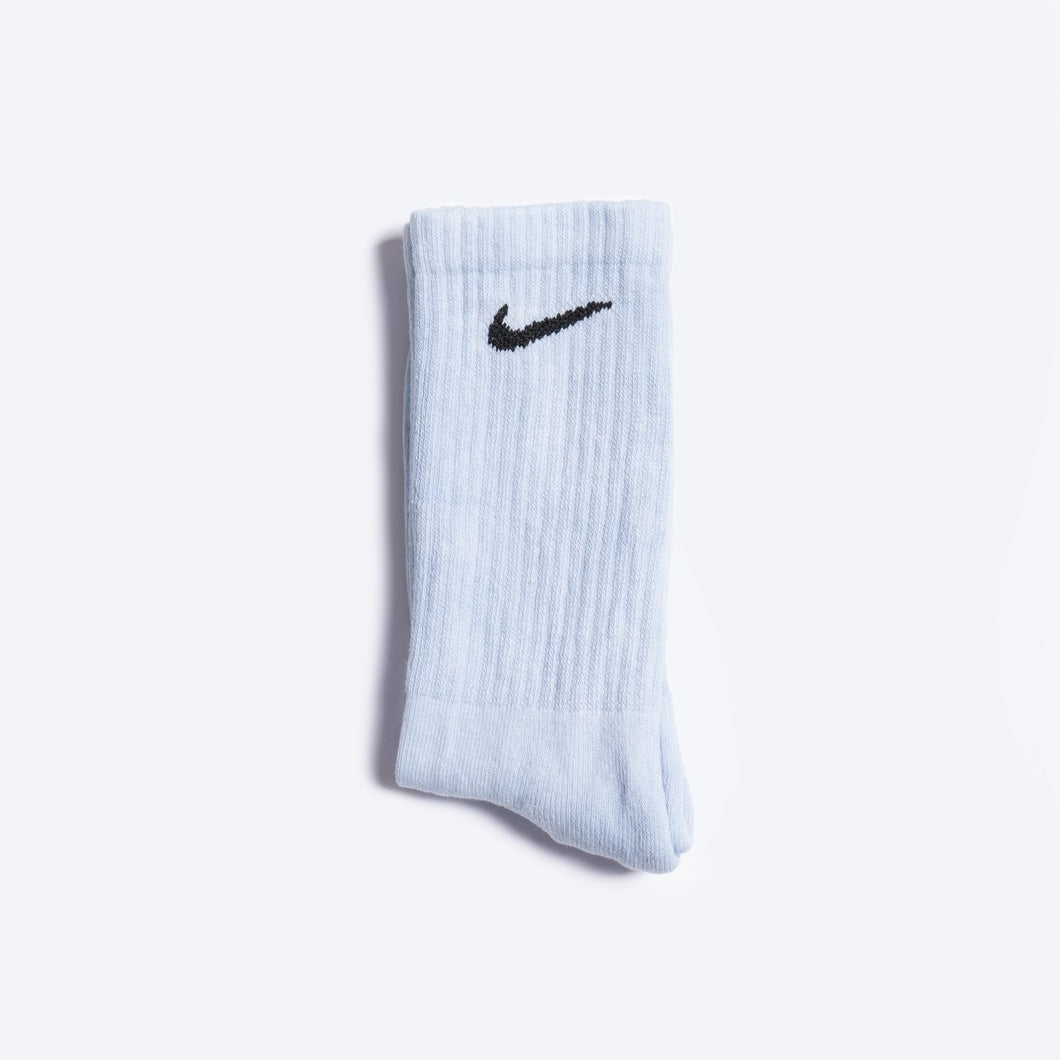 Custom Overdyed Socks - Sky Blue - Inked Grails