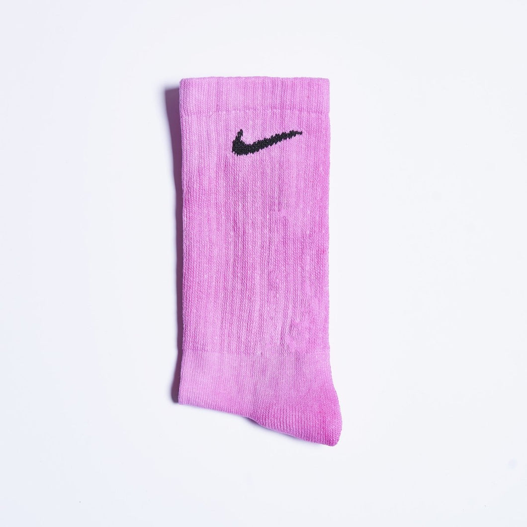 Custom Overdyed Socks - Vivid Pink - Inked Grails