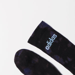Custom Reverse-Dye Adidas Socks - Electric Blue - Inked Grails