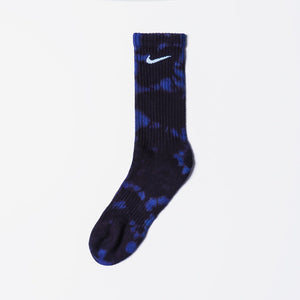 Custom Reverse-Dye Socks - Electric Blue - Inked Grails
