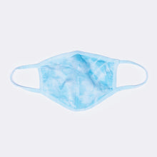 Load image into Gallery viewer, Custom Tie-Dye Face Mask - Electric Blue - Inked Grails