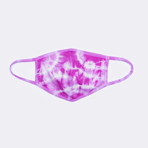 Custom Tie-Dye Face Mask - Vivid Pink - Inked Grails