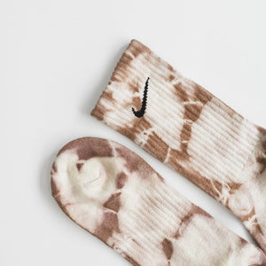 Custom Tie-Dye Socks - Caramel Shortbread - Inked Grails