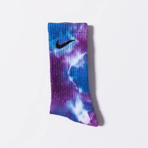 Custom Tie-Dye Socks - Dark Storm - Inked Grails