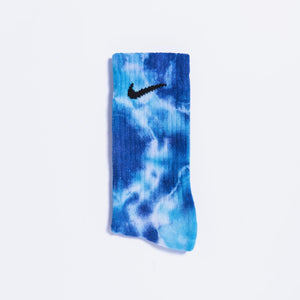 Custom Tie-Dye Socks - Electric Ocean - Inked Grails