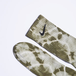 Custom Tie-Dye Socks - Forest Green - Inked Grails