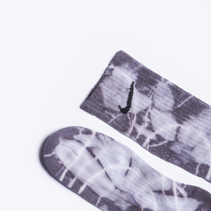 Custom Tie-Dye Socks - Gunsmoke Grey - Inked Grails