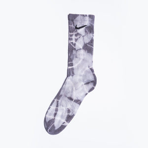 Custom Tie-Dye Socks - Gunsmoke Grey - Inked Grails