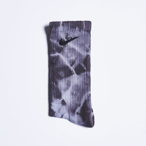 Custom Tie-Dye Socks - Midnight Black - Inked Grails