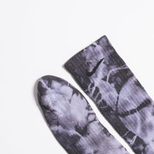 Load image into Gallery viewer, Custom Tie-Dye Socks - Midnight Black - Inked Grails