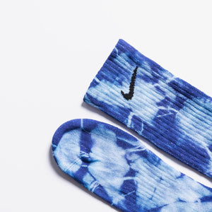Custom Tie-Dye Socks - Ocean Blue - Inked Grails