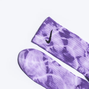 Custom Tie-Dye Socks - Purple Rain - Inked Grails