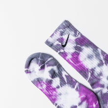 Load image into Gallery viewer, Custom Tie-Dye Socks - Purple Smoke - Inked Grails