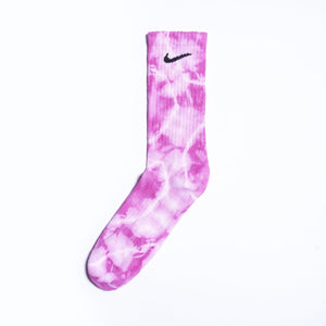 Custom Tie-Dye Socks - Vivid Pink - Inked Grails