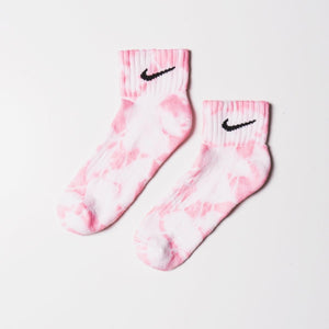 Custom Tie-dyed Ankle Socks - Candy Floss - Inked Grails
