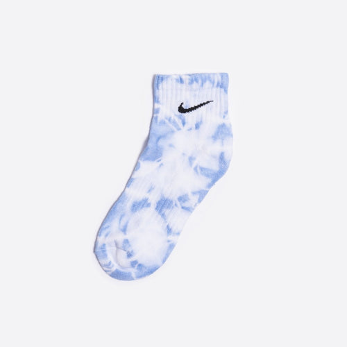 Custom Tie-dyed Ankle Socks - Sky Blue - Inked Grails