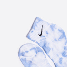 Load image into Gallery viewer, Custom Tie-dyed Ankle Socks - Sky Blue - Inked Grails