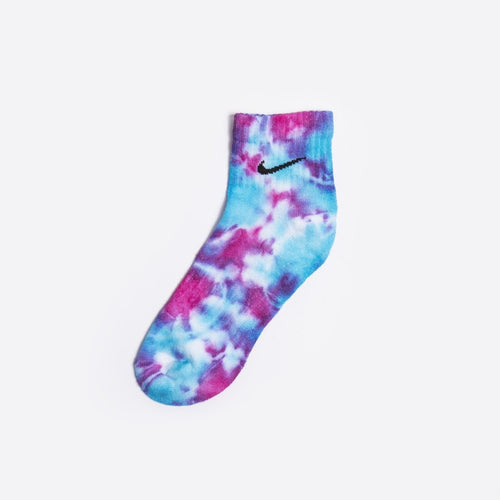 Custom Tie-dyed Ankle Socks - Tango Ice Blast - Inked Grails