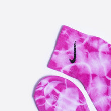 Load image into Gallery viewer, Custom Tie-dyed Ankle Socks - Vivid Pink - Inked Grails
