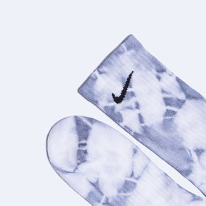 Custom Tie-dyed Socks - Dolphin Grey - Inked Grails