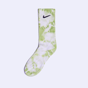 Custom Tie-dyed Socks - Frog Green - Inked Grails