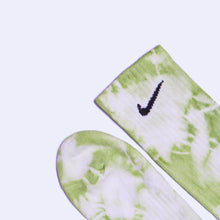 Load image into Gallery viewer, Custom Tie-dyed Socks - Frog Green - Inked Grails