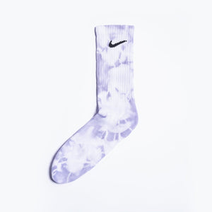 Custom Tie-dyed Socks - Parma Violet - Inked Grails