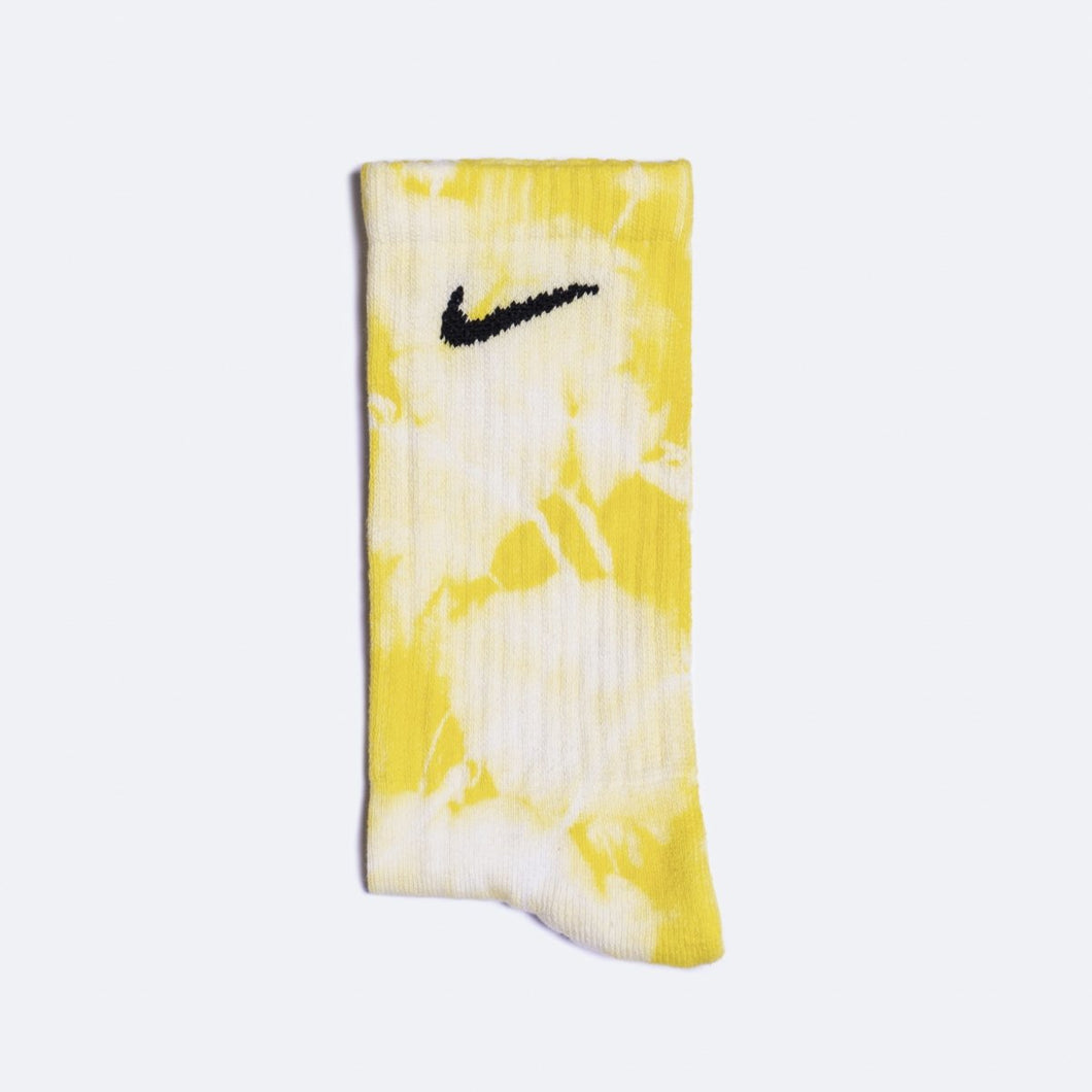Custom Tie-dyed Socks - Sherbert Lemon - Inked Grails
