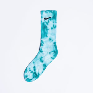Custom Tie-dyed Socks - Spearmint Green - Inked Grails