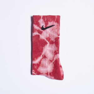 Custom Tie-dyed Socks - Strawberries and Cream - Inked Grails