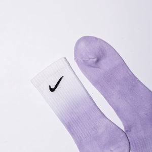 Dip-Dyed Socks - Parma Violet - Inked Grails