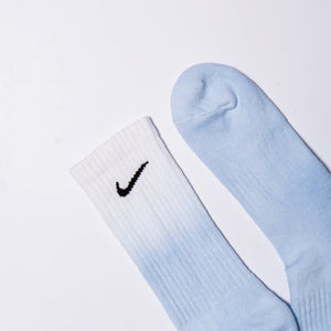 Dip-Dyed Socks - Sky Blue - Inked Grails