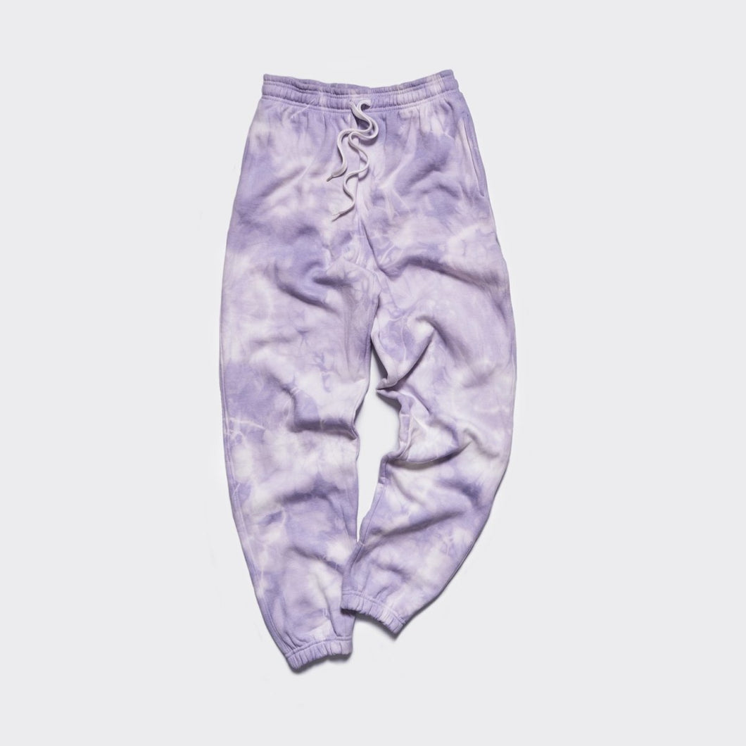 Tie-Dye Sweat Pants - Parma Violet - Inked Grails